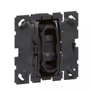 Выключатель встраиваемый одноклавишный LeGrand Celiane 67002 серый