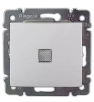 Выключатель встраиваемый одноклавишный с подсветкой LeGrand Valena 774410 белый