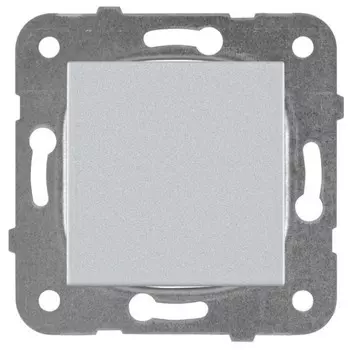 Выключатель встраиваемый Panasonic Karre Plus WKTT00012SL-RES одноклавишный серебро