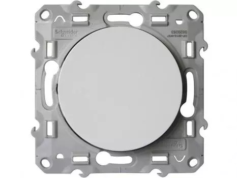 Выключатель встраиваемый Schneider Electric Odace S52R201 одноклавишный белый