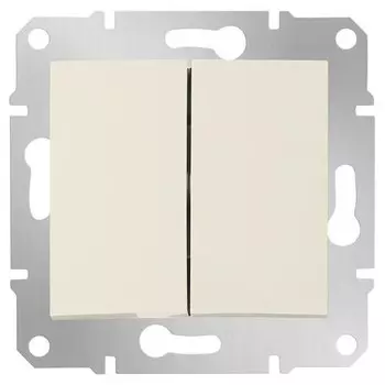 Выключатель встраиваемый Schneider Electric Sedna SDN0300147 двухклавишный бежевый
