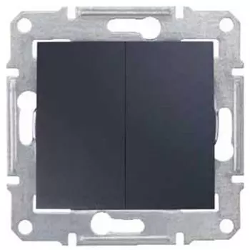 Выключатель встраиваемый Schneider Electric Sedna SDN0300170 двухклавишный графит