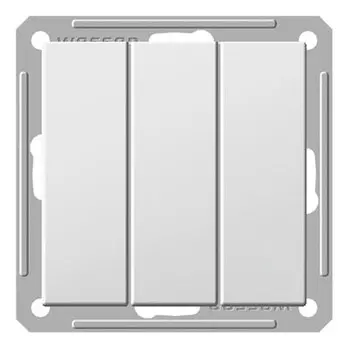 Выключатель встраиваемый Schneider Electric W59 VS0516-351-1-86 трехклавишный белый