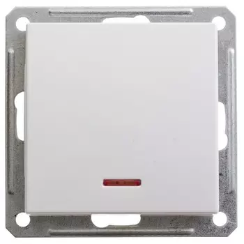 Выключатель встраиваемый Schneider Electric W59 VS116-153-1-86 одноклавишный с индикатором белый