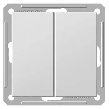 Выключатель встраиваемый Schneider Electric W59 VS516-252-1-86 двухклавишный белый