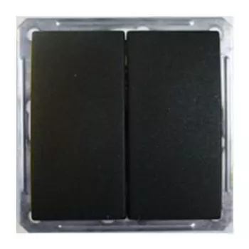 Выключатель встраиваемый Schneider Electric W59 VS516-252-6-86 двухклавишный черный бархат