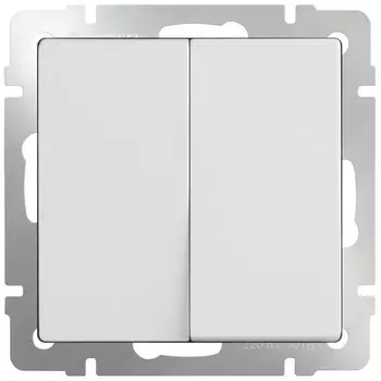 Выключатель встраиваемый Werkel WL01-SW-2G двухклавишный белый