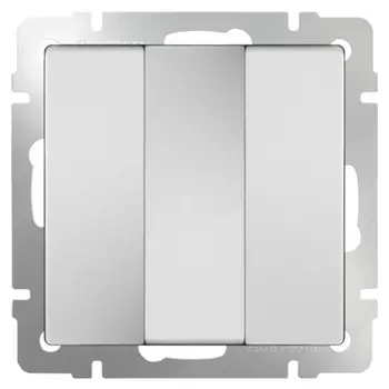 Выключатель встраиваемый Werkel WL01-SW-3G трехклавишный белый