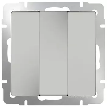 Выключатель встраиваемый Werkel WL03-SW-3G-ivory трехклавишный слоновая кость