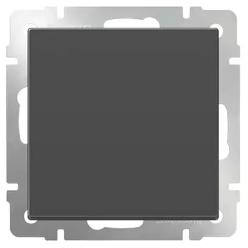 Выключатель встраиваемый Werkel WL07-SW-1G-2W одноклавишный проходной серо-коричневый