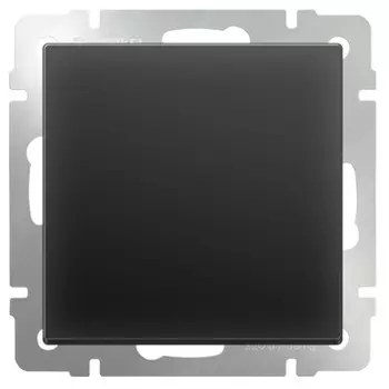 Выключатель встраиваемый Werkel WL08-SW-1G-2W одноклавишный проходной черный матовый