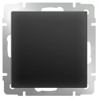 Выключатель встраиваемый Werkel WL08-SW-1G одноклавишный черный матовый