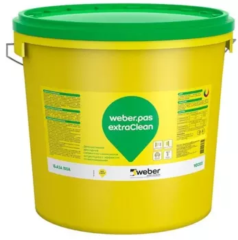 Weber.Pas Extraсlean, 25 кг, Штукатурка декоративная силикатно-силиконовая шуба, 2 мм