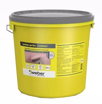 Weber.Prim Contact, 20 кг, Грунтовка для бетона