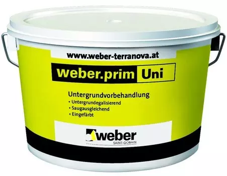 Weber.prim Uni, 25 кг, Грунтовка фасадная тонирующая