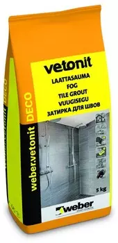 Weber.Vetonit Deco 1, 5 кг, Затирка для средних швов