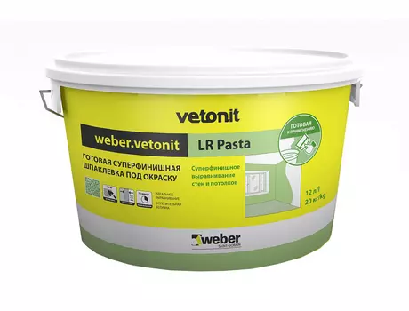 Weber.Vetonit LR Pasta, 20 кг, Шпатлевка готовая финишная