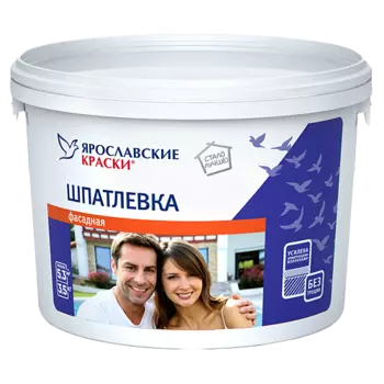 Ярославские краски, 3.5 кг, Шпатлевка готовая фасадная