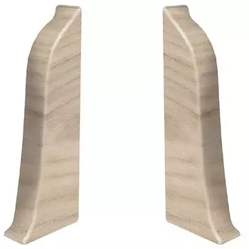 Заглушка для плинтуса ПВХ Aberhof 2949 Дуб Портовый левая и правая 2 штуки