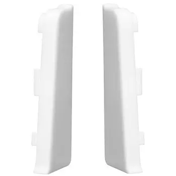 Заглушка для плинтуса ПВХ Arbiton Indo 40 белая матовая левая и правая 2 шт