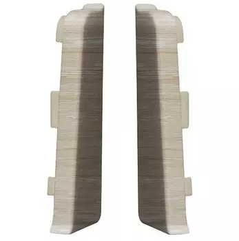 Заглушка для плинтуса ПВХ Arbiton Indo 42 дуб Песочный левая и правая 2 шт