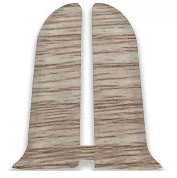 Заглушка для плинтуса ПВХ Ideal Комфорт К55-Тп 207 Дуб Кофейный левая и правая