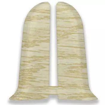 Заглушка для плинтуса ПВХ Ideal Комфорт К55-Тп 218 Дуб Европейский левая и правая