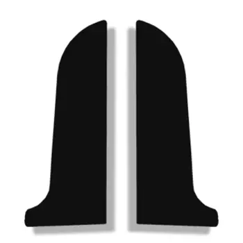 Заглушка для плинтуса ПВХ Line Plast L029 черный 58 мм левая и правая