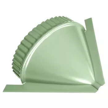 Заглушка конусная для полукруглого конька Grand Line Pe Ral 6019