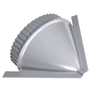 Заглушка конусная для полукруглого малого конька Grand Line Pe Ral 9002