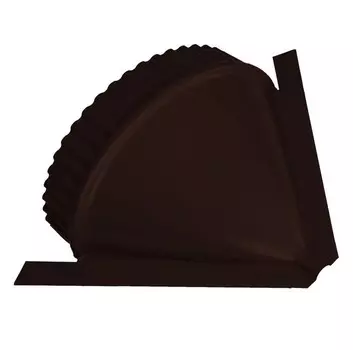 Заглушка конусная для полукруглого малого конька Grand Line Quarzit Matt Ral 8017