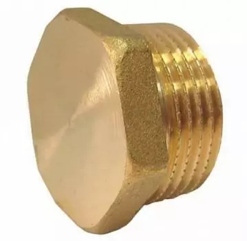 Заглушка латунная 3/4″ наружная резьба