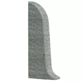 Заглушка T.Plast 088 (песчаник серый), левая, для плинтуса ПВХ