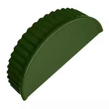 Заглушка торцевая для полукруглого конька Grand Line Atlas Ral 6020