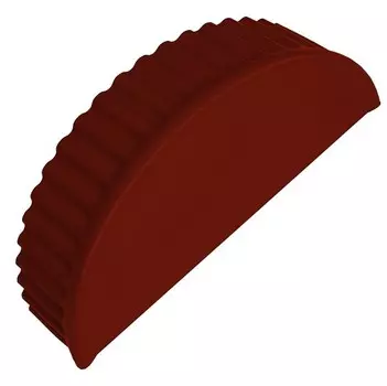 Заглушка торцевая для полукруглого конька Grand Line Pe Ral 3009