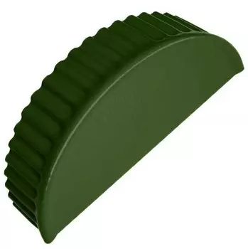 Заглушка торцевая для полукруглого конька Grand Line Velur20 Ral 6020