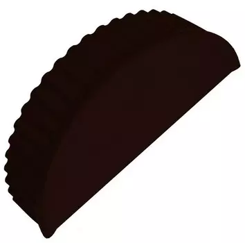 Заглушка торцевая для полукруглого конька Grand Line Velur20 RR32