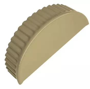 Заглушка торцевая для полукруглого малого конька Grand Line Pe Ral 1014