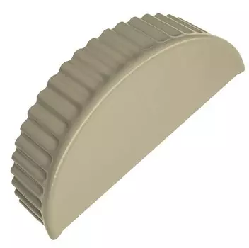 Заглушка торцевая для полукруглого малого конька Grand Line Pe Ral 1015