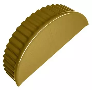 Заглушка торцевая для полукруглого малого конька Grand Line Pe Ral 1018