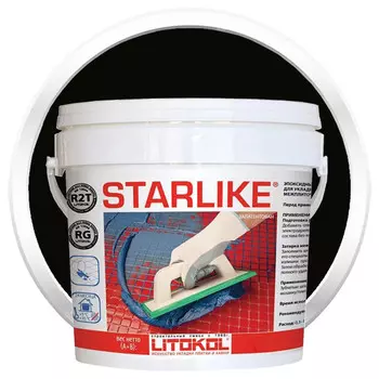Затирка эпоксидная для швов Litokol Litochrom Starlike C.240 Antracite 2,5 кг