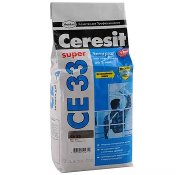 Затирка Ceresit CE33 Super №13 Антрацит 2 кг