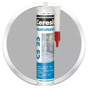 Затирка-герметик силиконовая Ceresit CS 25 манхеттен 280 мл