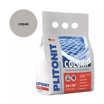 Затирка Plitonit Colorit серая 2 кг