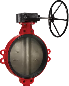 Затвор дисковый поворотный чугунный АДЛ Гранвэл ЗПВС BD01I30663 Ду250 Ру16 с редуктором
