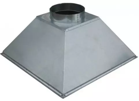 Зонт островной на шинорейке 800х800х400 мм