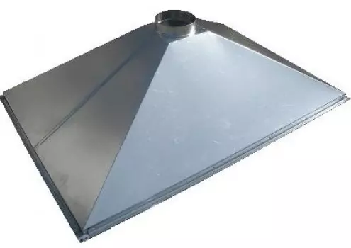 Зонт островной на шинорейке D150 мм 600х1500х400 мм