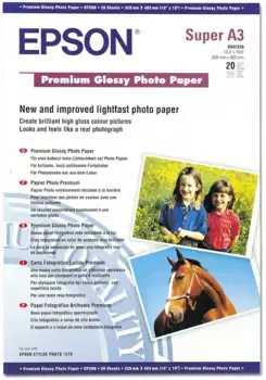 Фотобумага EPSON Premium Glossy Photo Paper A3+ (C13S041316)