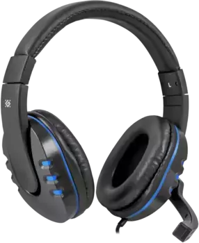 Гарнитура игровая DEFENDER Warhead G-160 Black/Blue (64118)