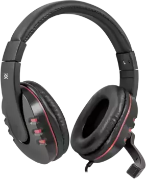 Гарнитура игровая DEFENDER Warhead G-160 Black/Red (64113)